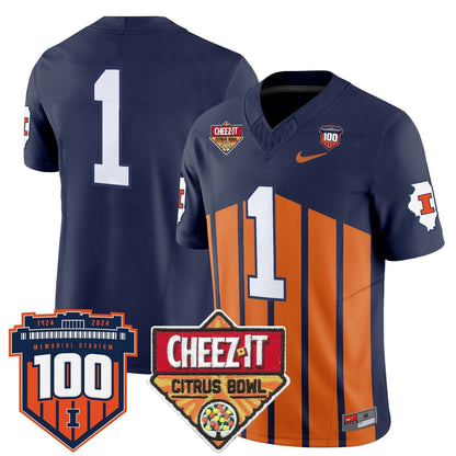 ILL 2025 Cheez-It Citrus Bowl Patch Vapor Limited Jersey - All Stitched