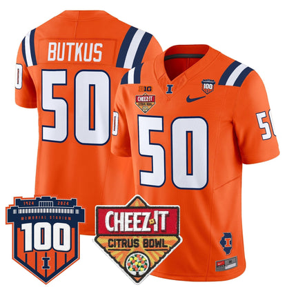 ILL 2025 Cheez-It Citrus Bowl Patch Vapor Limited Jersey - All Stitched