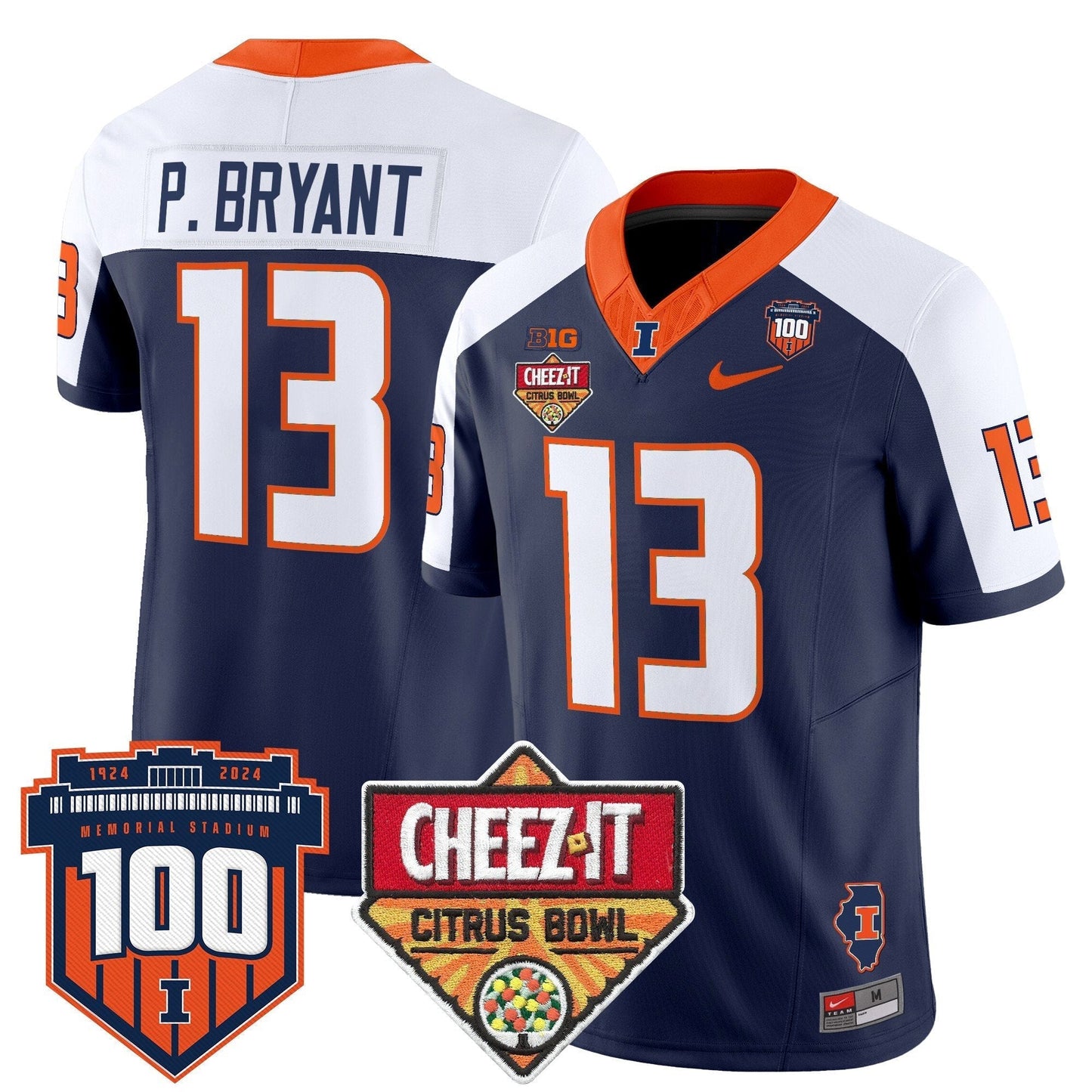 ILL 2025 Cheez-It Citrus Bowl Patch Vapor Limited Jersey - All Stitched