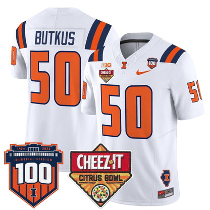 ILL 2025 Cheez-It Citrus Bowl Patch Vapor Limited Jersey - All Stitched