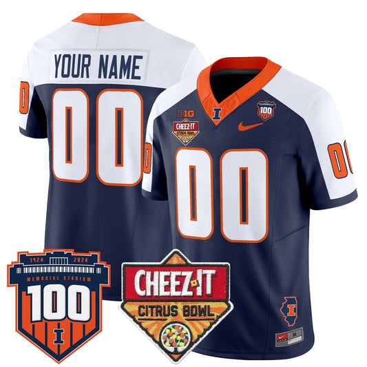 ILL 2025 Cheez-It Citrus Bowl Patch Vapor Limited Custom Jersey - All Stitched