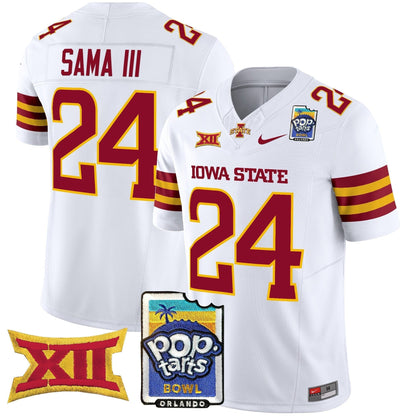 Iowa State Cyclones 2025 PopTarts Bowl Patch Vapor Limited Jersey - All Stitched