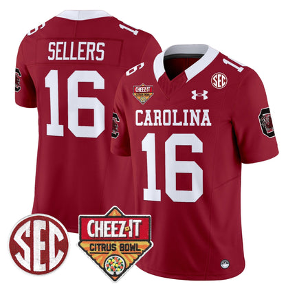 SCAR 1980 Throwback Cheez-It Citrus Bowl Patch Vapor Limited Jersey - All Stitched