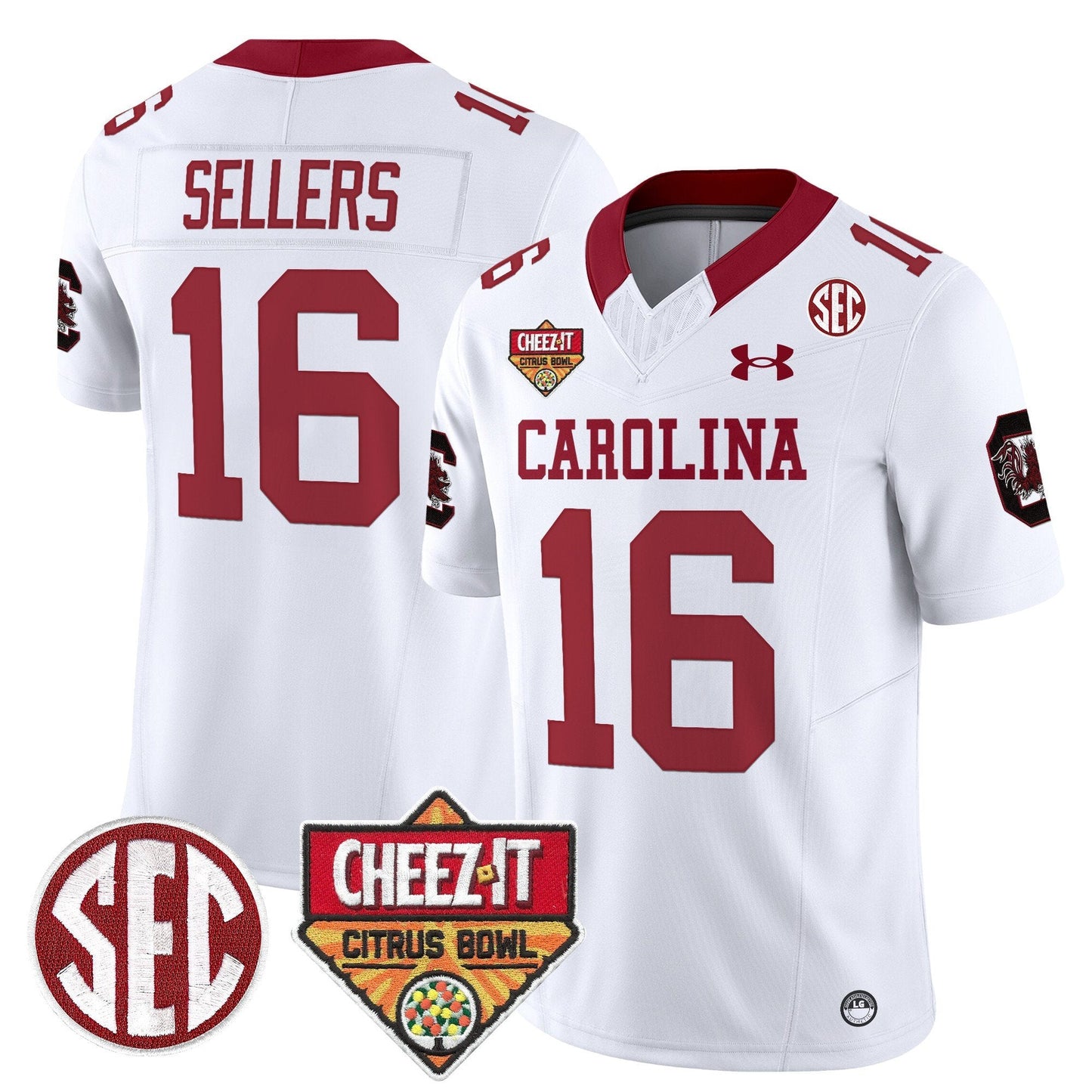 SCAR 1980 Throwback Cheez-It Citrus Bowl Patch Vapor Limited Jersey - All Stitched