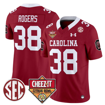 SCAR 1980 Throwback Cheez-It Citrus Bowl Patch Vapor Limited Jersey - All Stitched