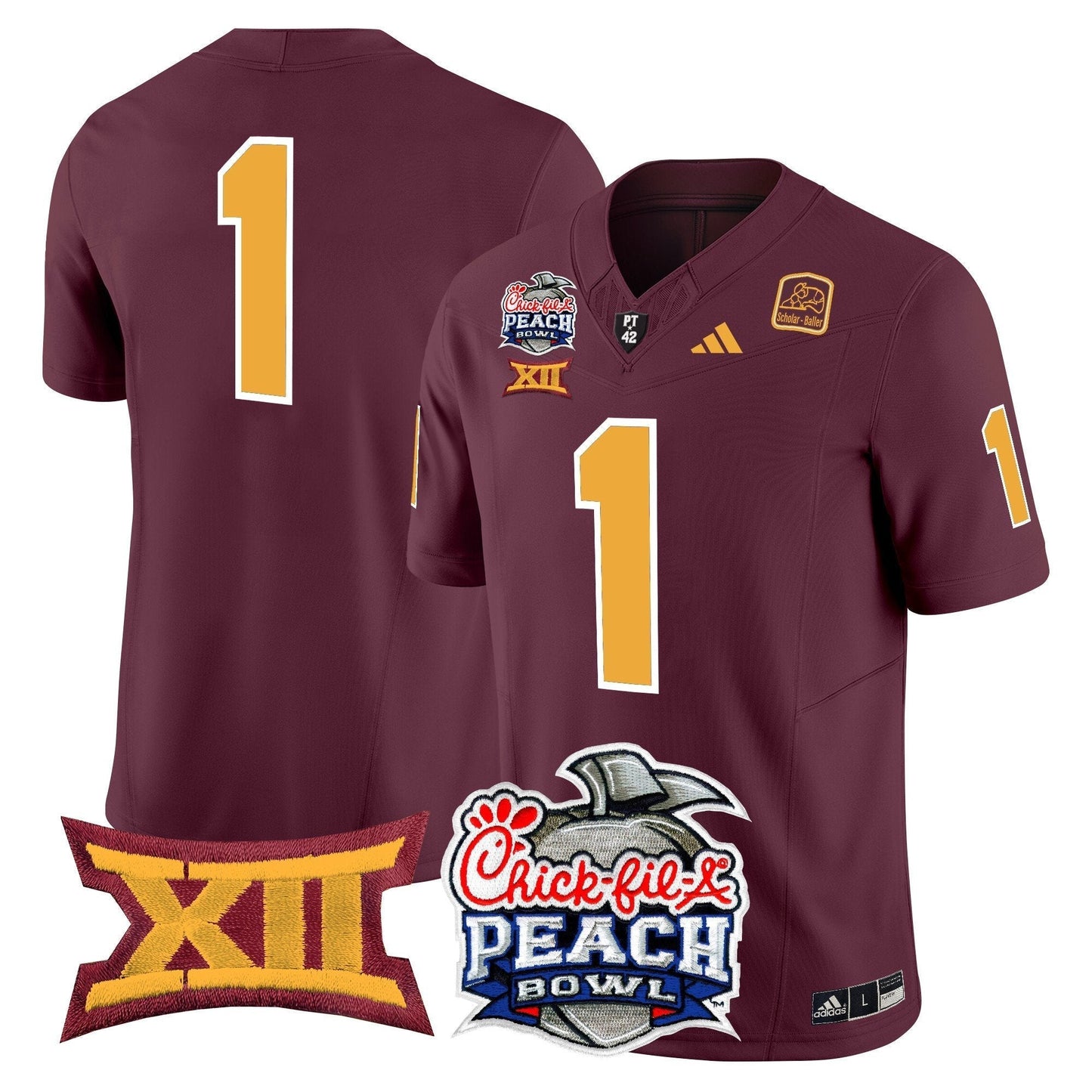 ASU 2025 Peach Bowl Vapor Limited Jersey - All Stitched