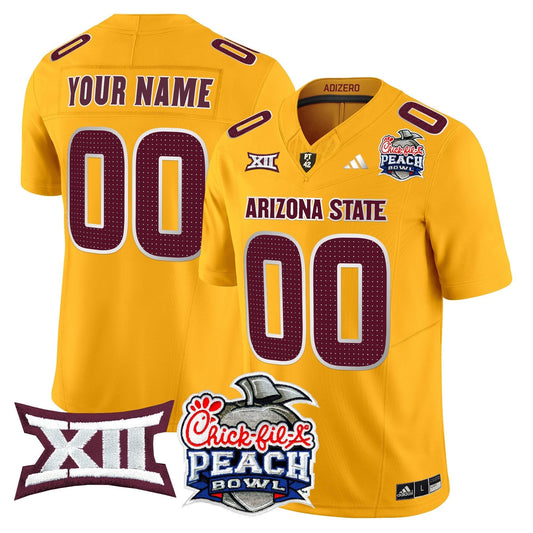 ASU 2025 Peach Bowl Vapor Limited Custom Jersey V2 - All Stitched