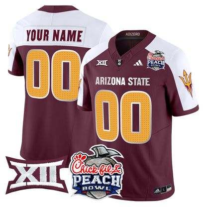 ASU 2025 Peach Bowl Vapor Limited Custom Jersey V2 - All Stitched