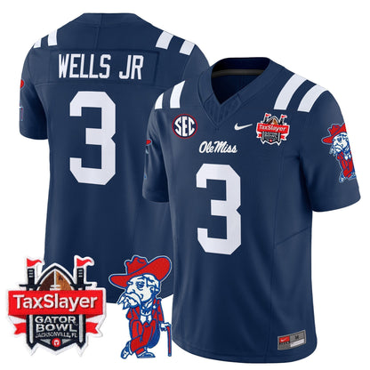 OMR 2025 Gator Bowl Patch Vapor Limited Jersey - All Stitched