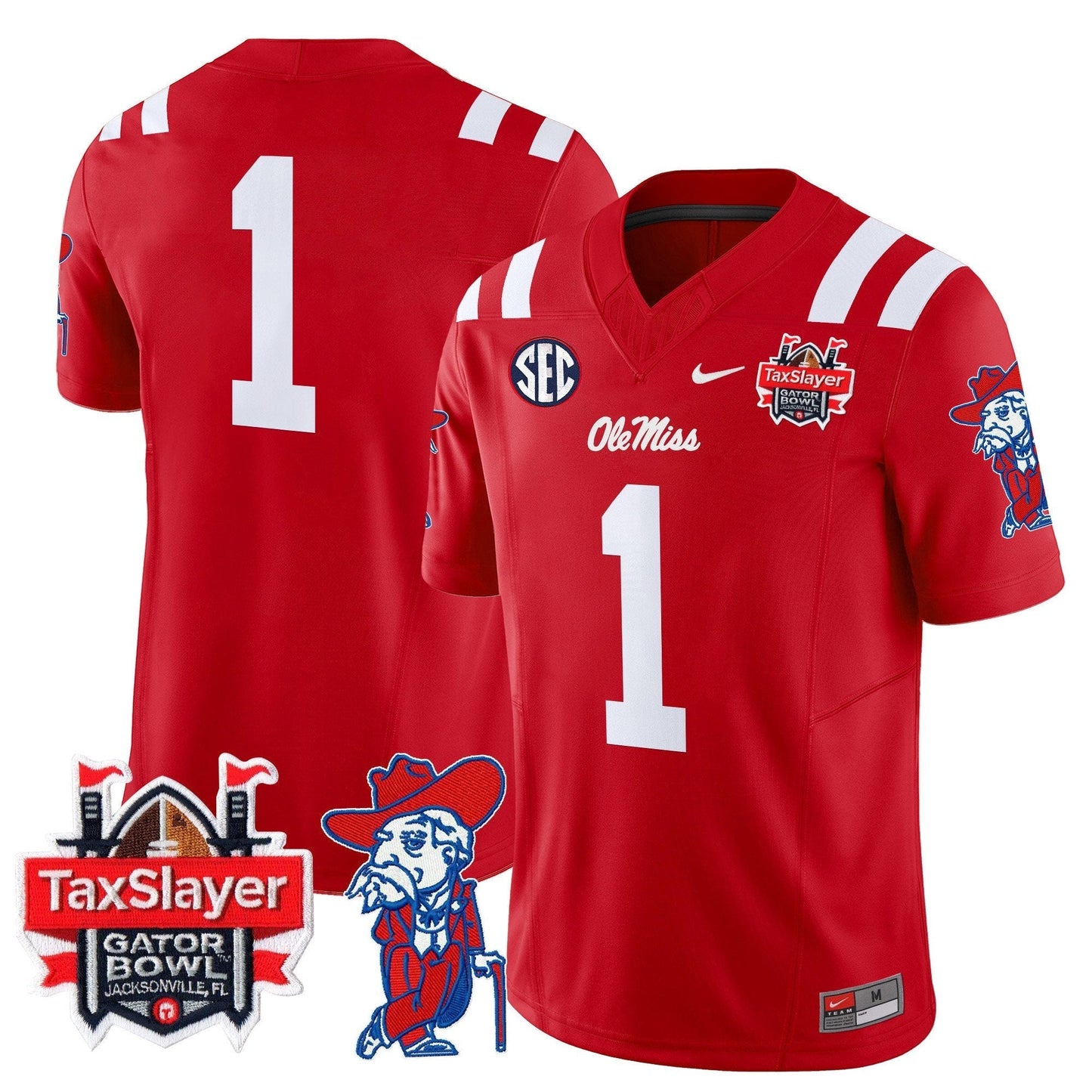 OMR 2025 Gator Bowl Patch Vapor Limited Jersey - All Stitched