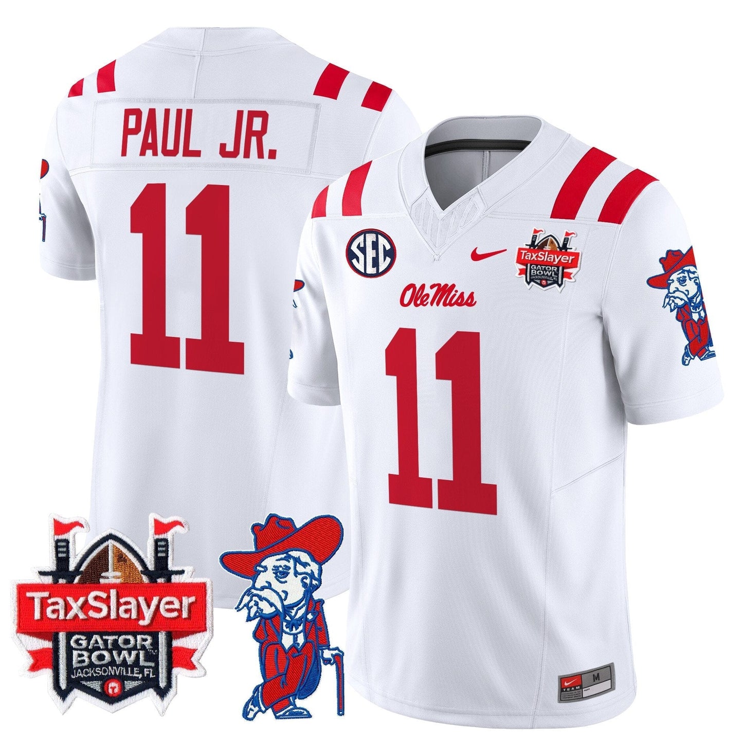 OMR 2025 Gator Bowl Patch Vapor Limited Jersey - All Stitched