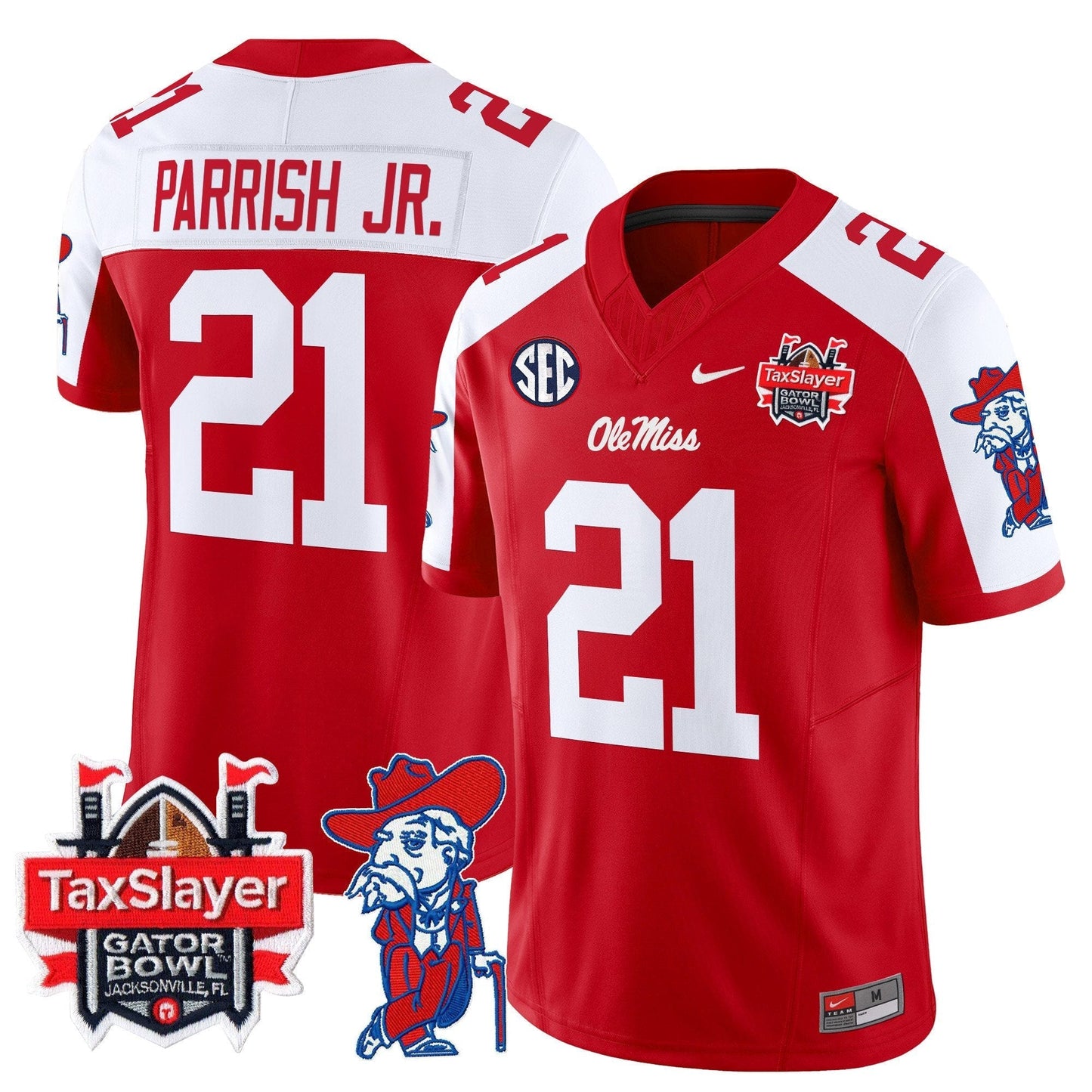 OMR 2025 Gator Bowl Patch Vapor Limited Jersey - All Stitched