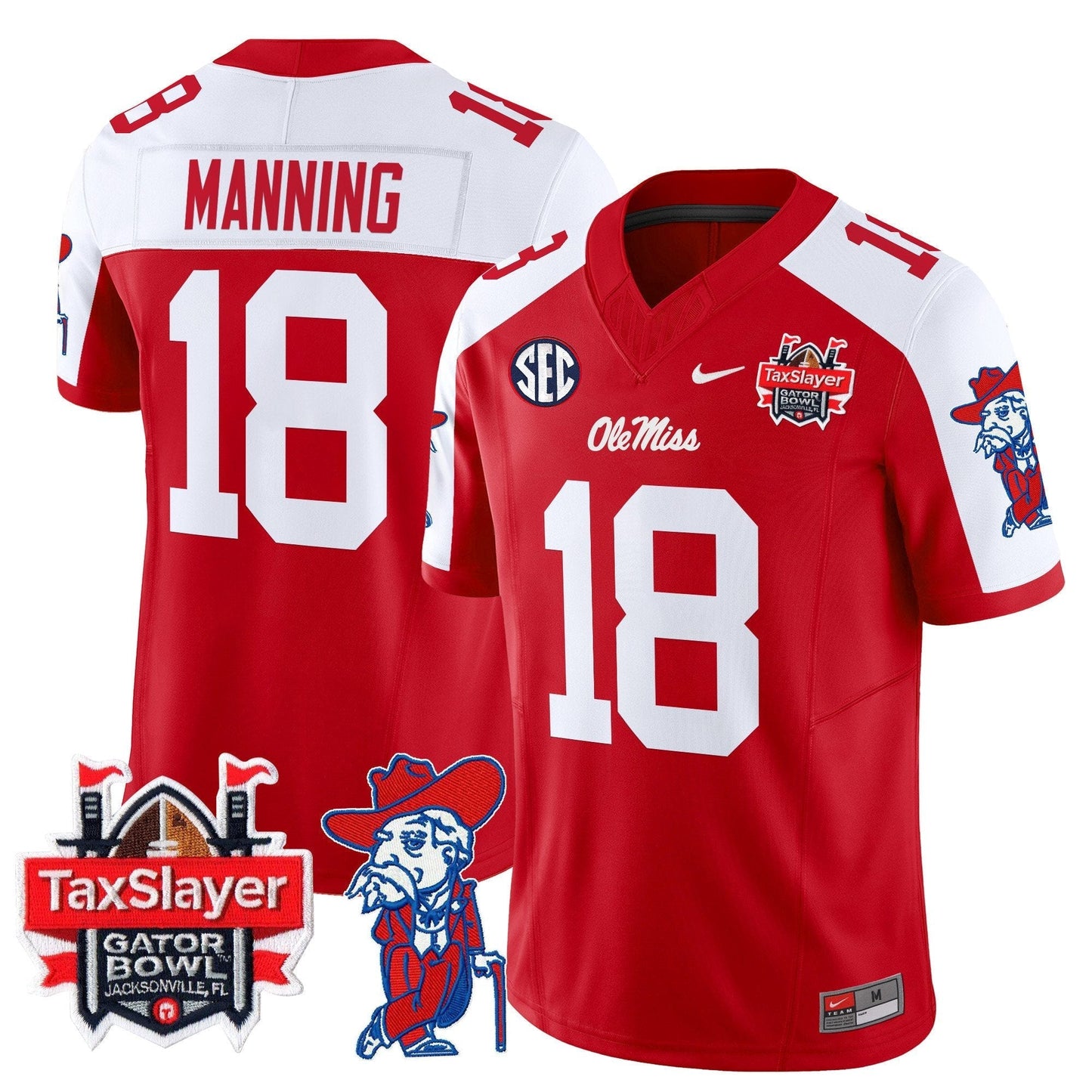 OMR 2025 Gator Bowl Patch Vapor Limited Jersey - All Stitched