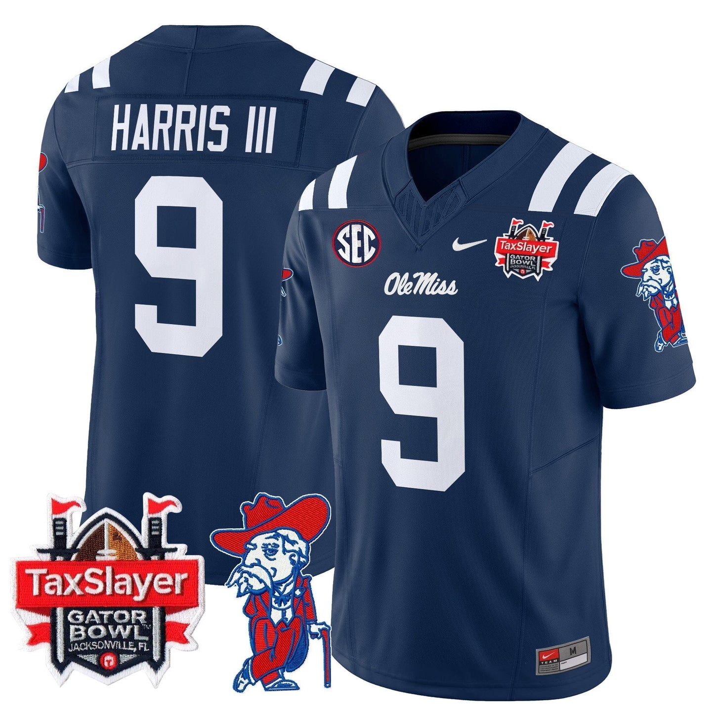 OMR 2025 Gator Bowl Patch Vapor Limited Jersey - All Stitched