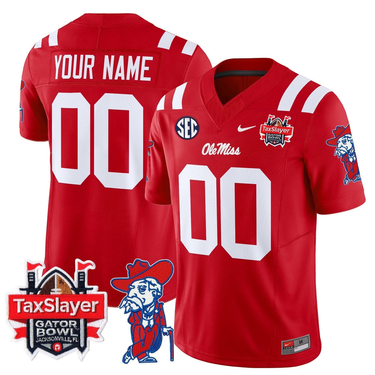 OMR 2025 Gator Bowl Patch Vapor Limited Custom Jersey - All Stitched