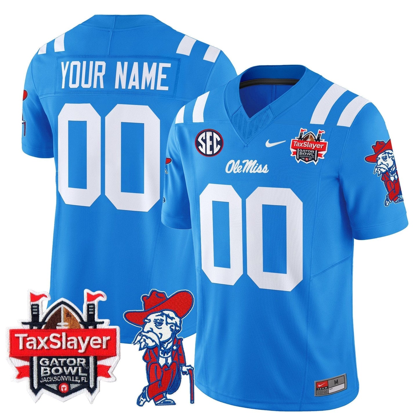 OMR 2025 Gator Bowl Patch Vapor Limited Custom Jersey - All Stitched