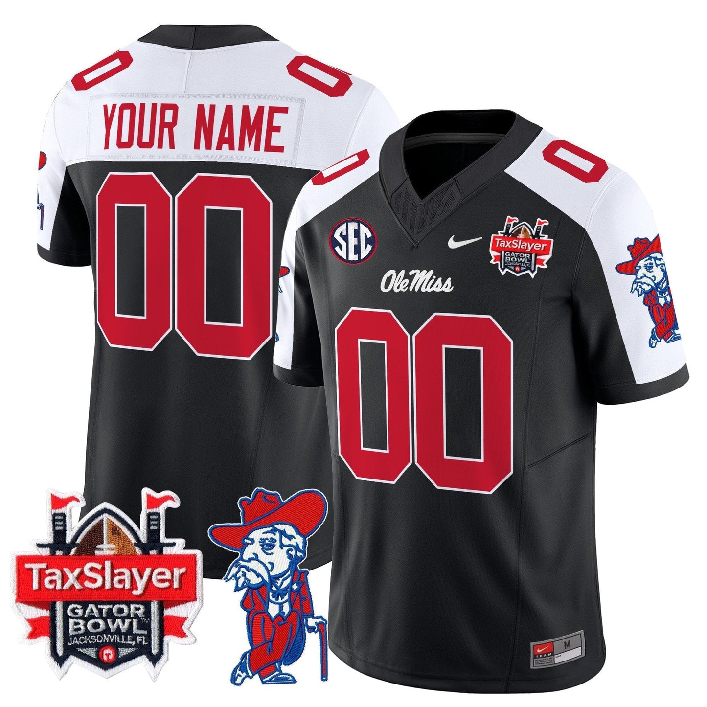 OMR 2025 Gator Bowl Patch Vapor Limited Custom Jersey - All Stitched