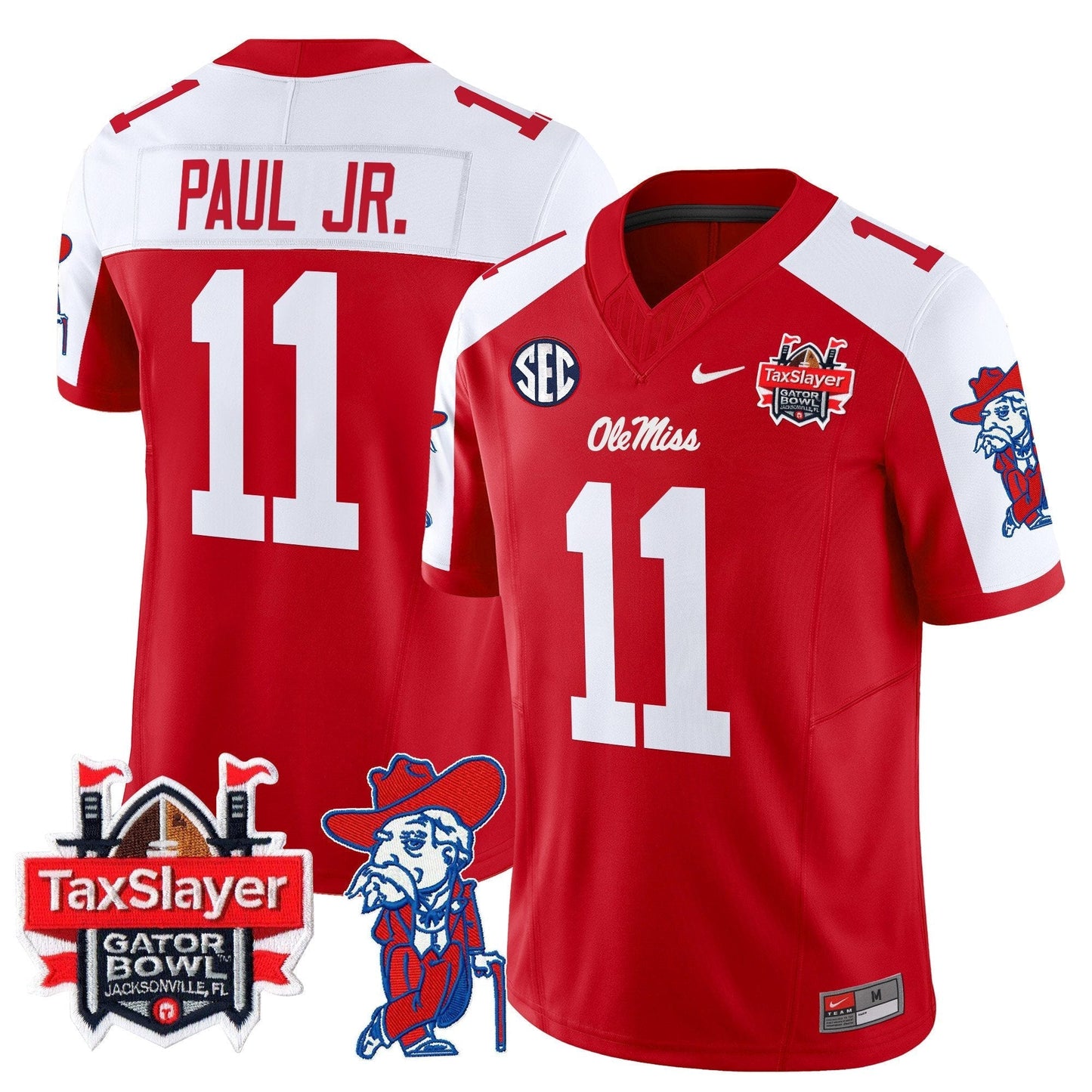 OMR 2025 Gator Bowl Patch Vapor Limited Jersey - All Stitched