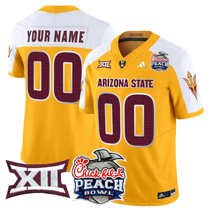 ASU 2025 Peach Bowl Vapor Limited Custom Jersey V2 - All Stitched