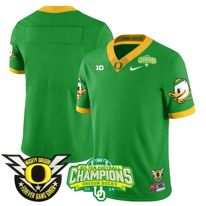 Men's Oregon Ducks 2024 Big Ten Champions Jersey N1 - All Stitched