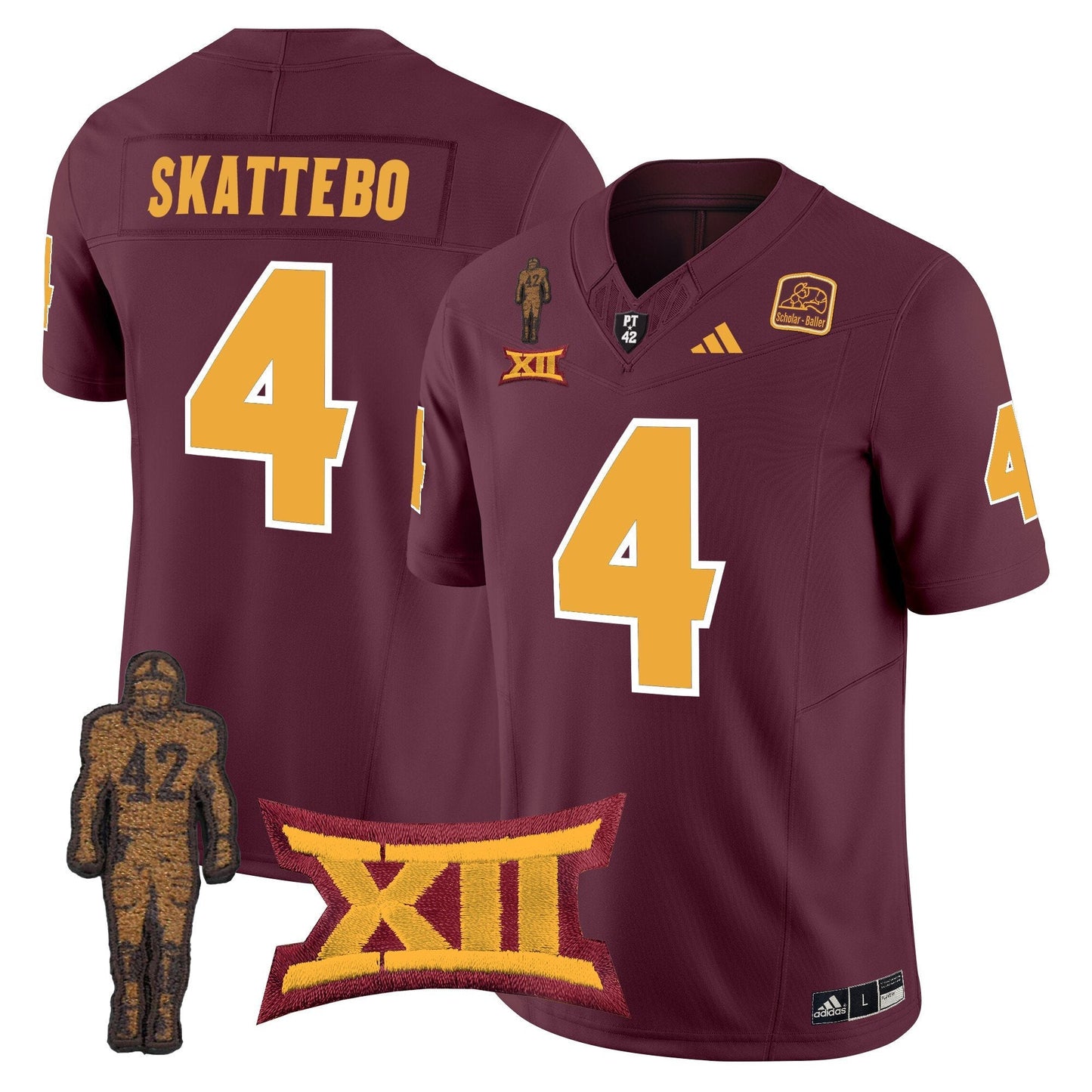 ASU Pat Tillman Honoring Patch Vapor Limited Jersey - All Stitched