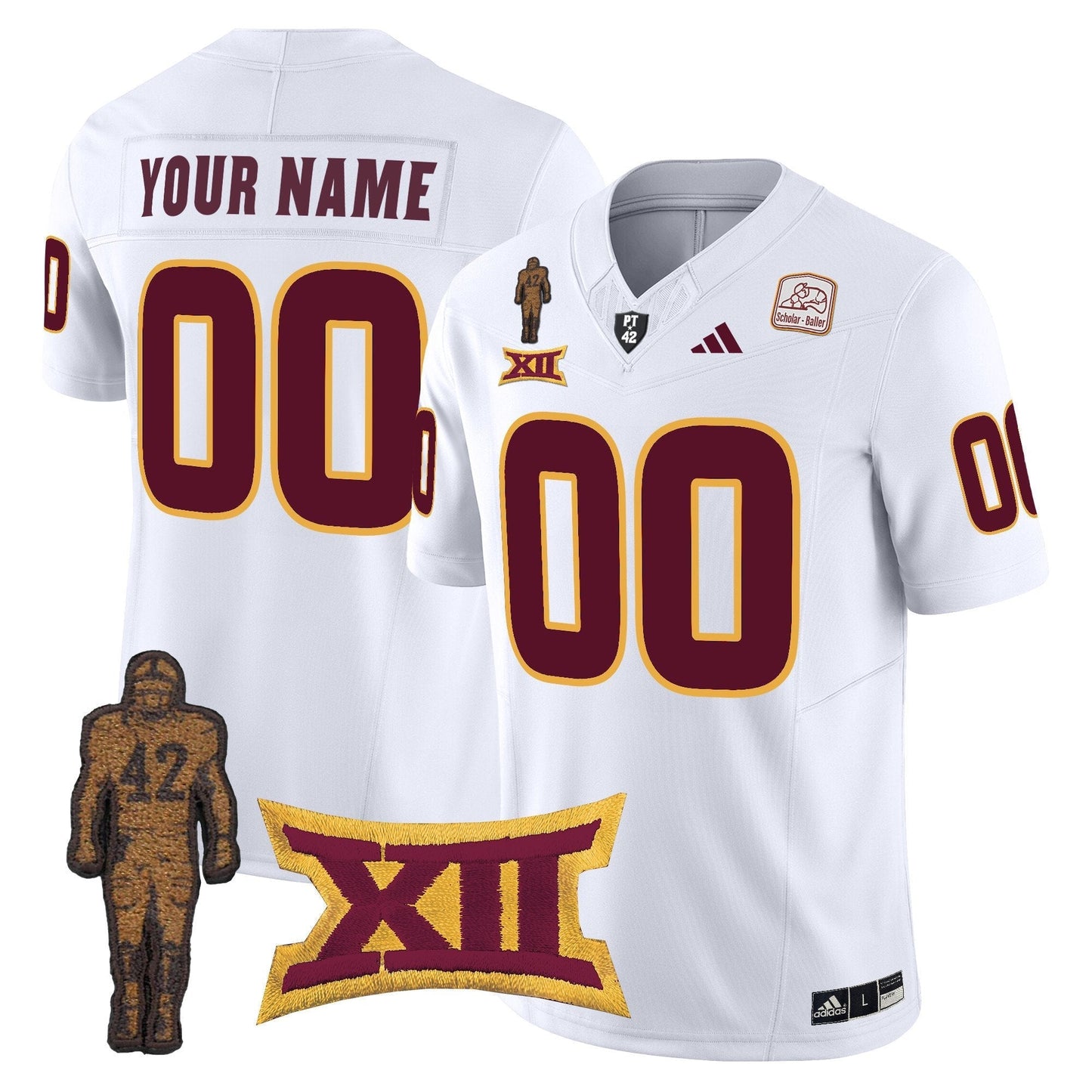 ASU Pat Tillman Honoring Patch Vapor Limited Custom Jersey - All Stitched