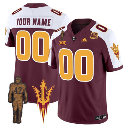 ASU Pat Tillman Honoring Patch Vapor Limited Custom Jersey - All Stitched