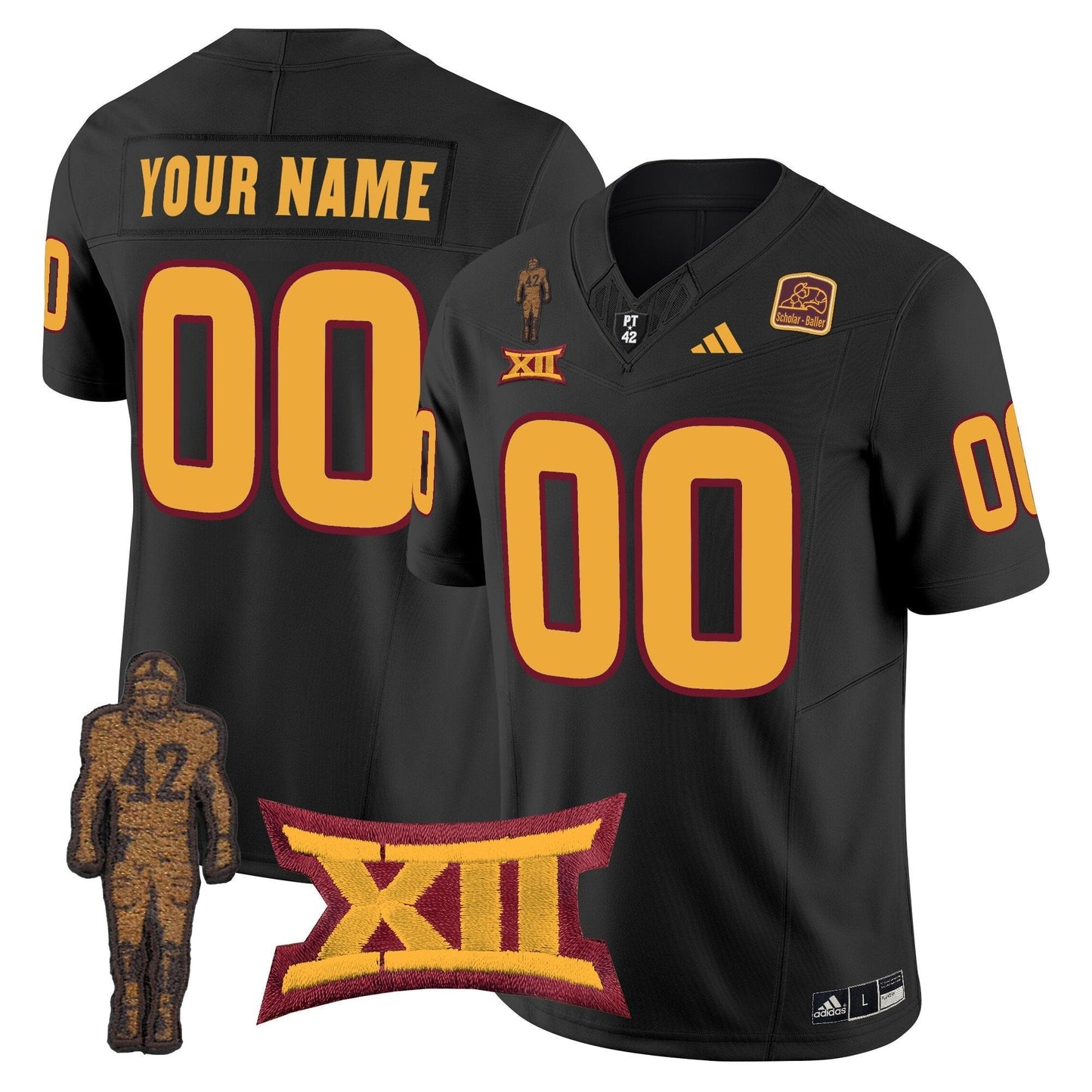 ASU Pat Tillman Honoring Patch Vapor Limited Custom Jersey - All Stitched