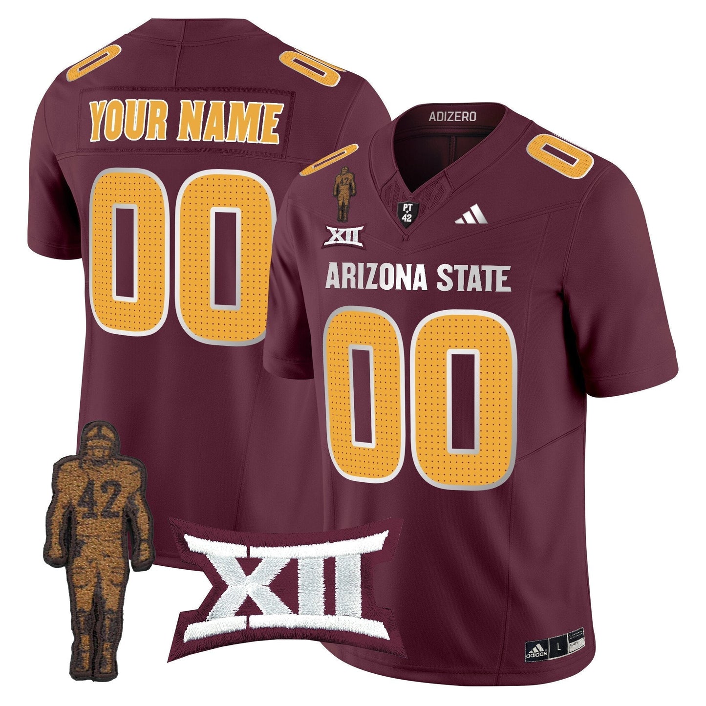 ASU 2025 Pat Tillman Honoring Patch Vapor Limited Custom Jersey V2 - All Stitched