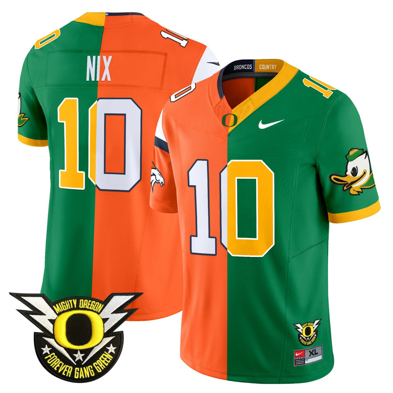Oregon Ducks Split Vapor Limited Jersey - All Stitched