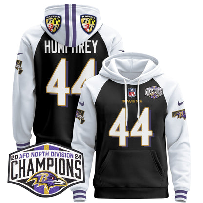 BAL 2024 AFC North Division Champions Patch Pullover Hoodie V2 - All Stitched