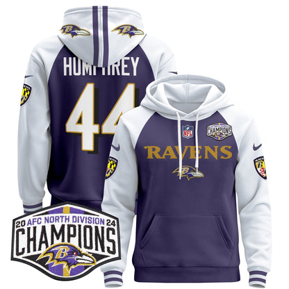 BAL 2024 AFC North Division Champions Patch Pullover Hoodie - All Stitched