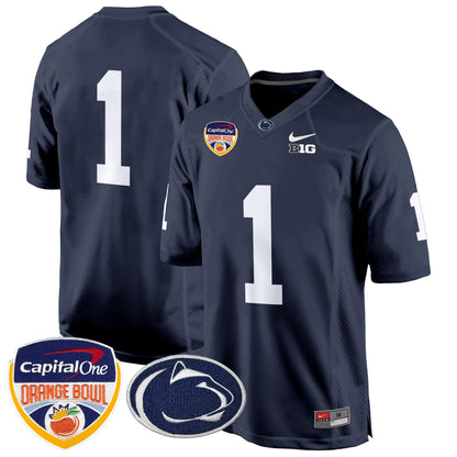 PSU Orange Bowl Patch Game Jersey - All Stitched