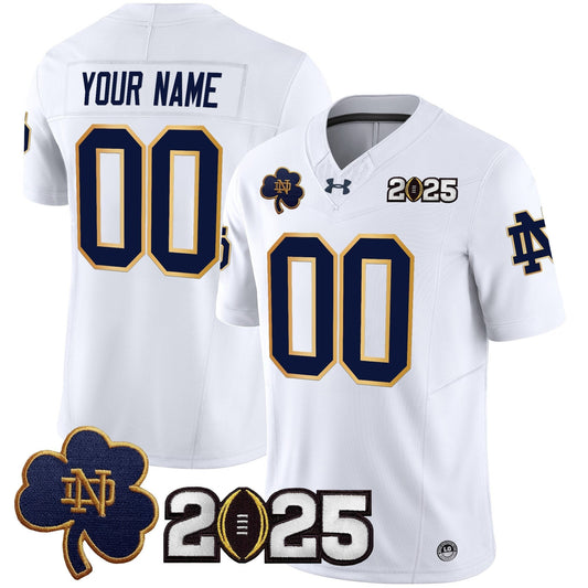 ND 2025 CFP Final Patch Vapor Limited Custom Jersey - All Stitched