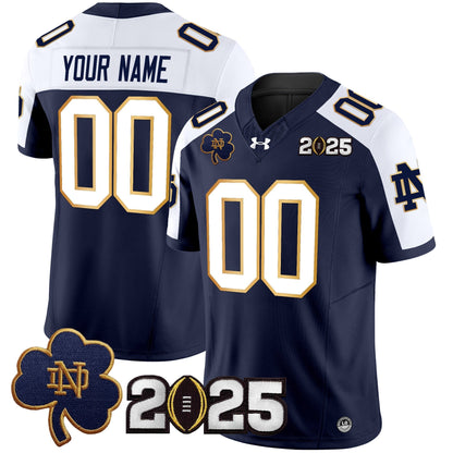 ND 2025 CFP Final Patch Vapor Limited Custom Jersey - All Stitched