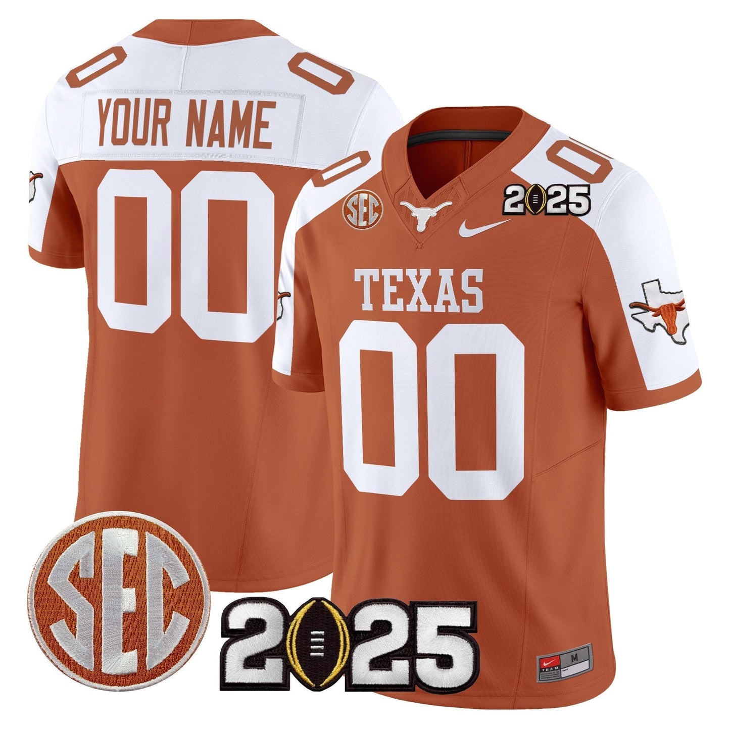 TEX 2025 CFP Final Patch Vapor Limited Custom Jersey - All Stitched