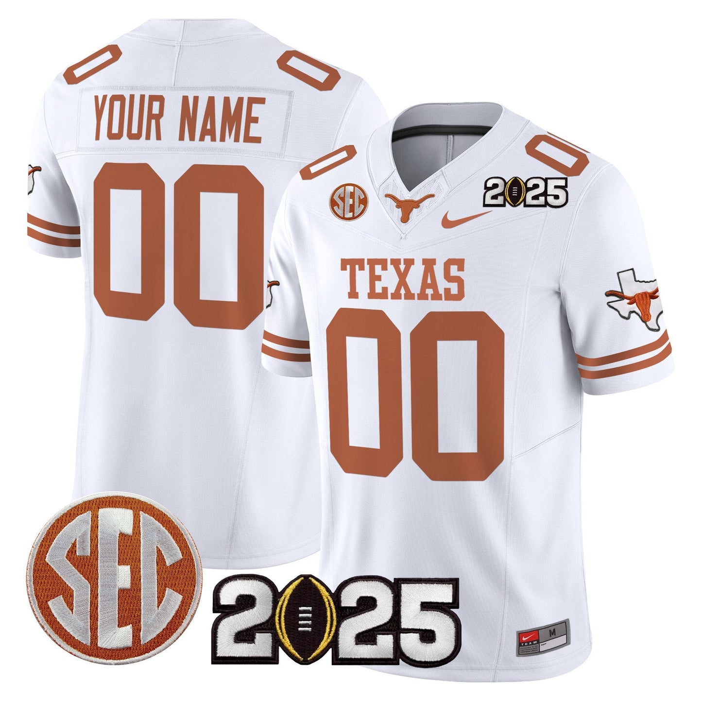 TEX 2025 CFP Final Patch Vapor Limited Custom Jersey - All Stitched