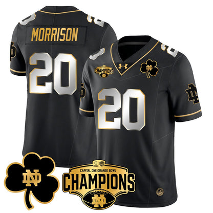 ND 2025 Orange Bowl Champions Jersey N5 - All Stitched