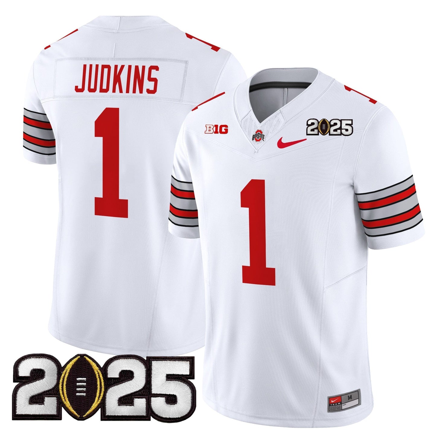 OSU 'Heritage Stripe' 2025 CFP Final Patch Vapor Limited Jersey - All Stitched