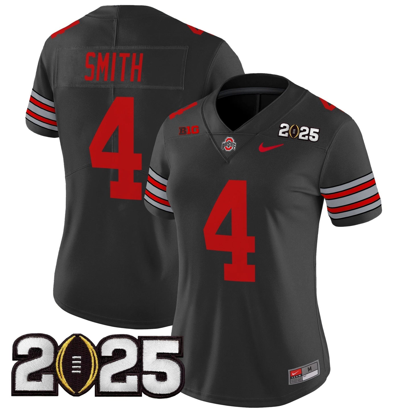 Women's OSU 'Heritage Stripe' 2025 CFP Final Patch Vapor Limited Jersey - All Stitched
