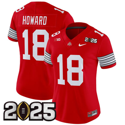 Women's OSU 'Heritage Stripe' 2025 CFP Final Patch Vapor Limited Jersey - All Stitched