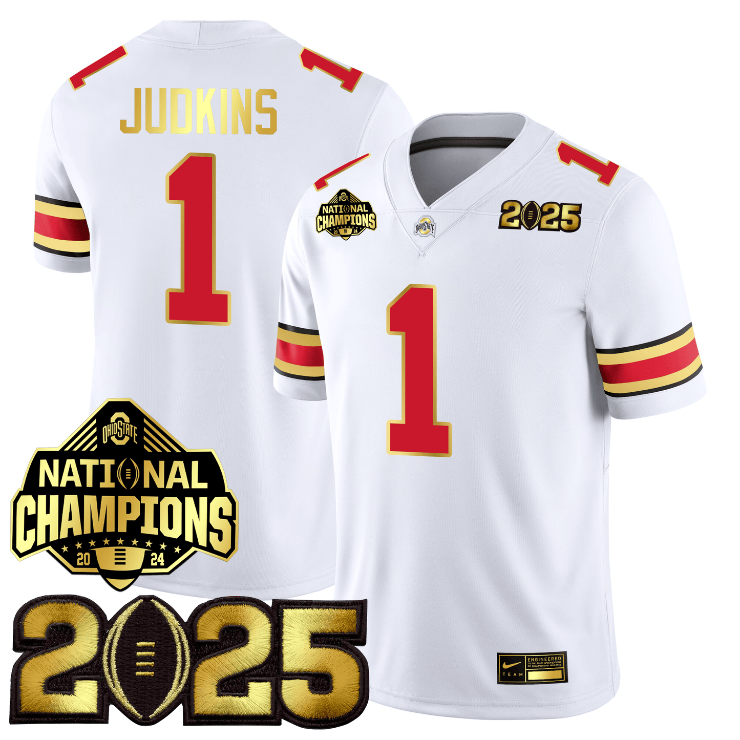 OSU Gold Edition Jersey - CFP Final + National Champions Patch