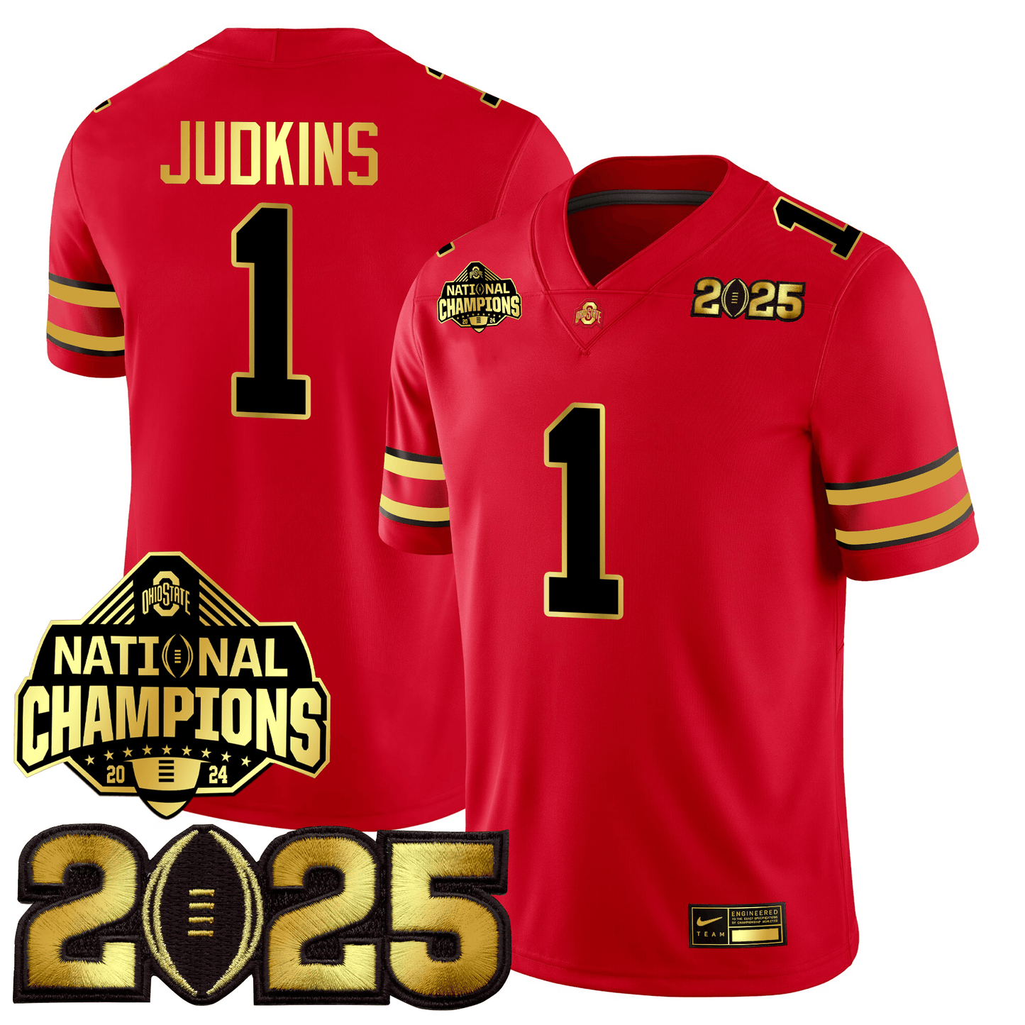 OSU Gold Edition Jersey - CFP Final + National Champions Patch