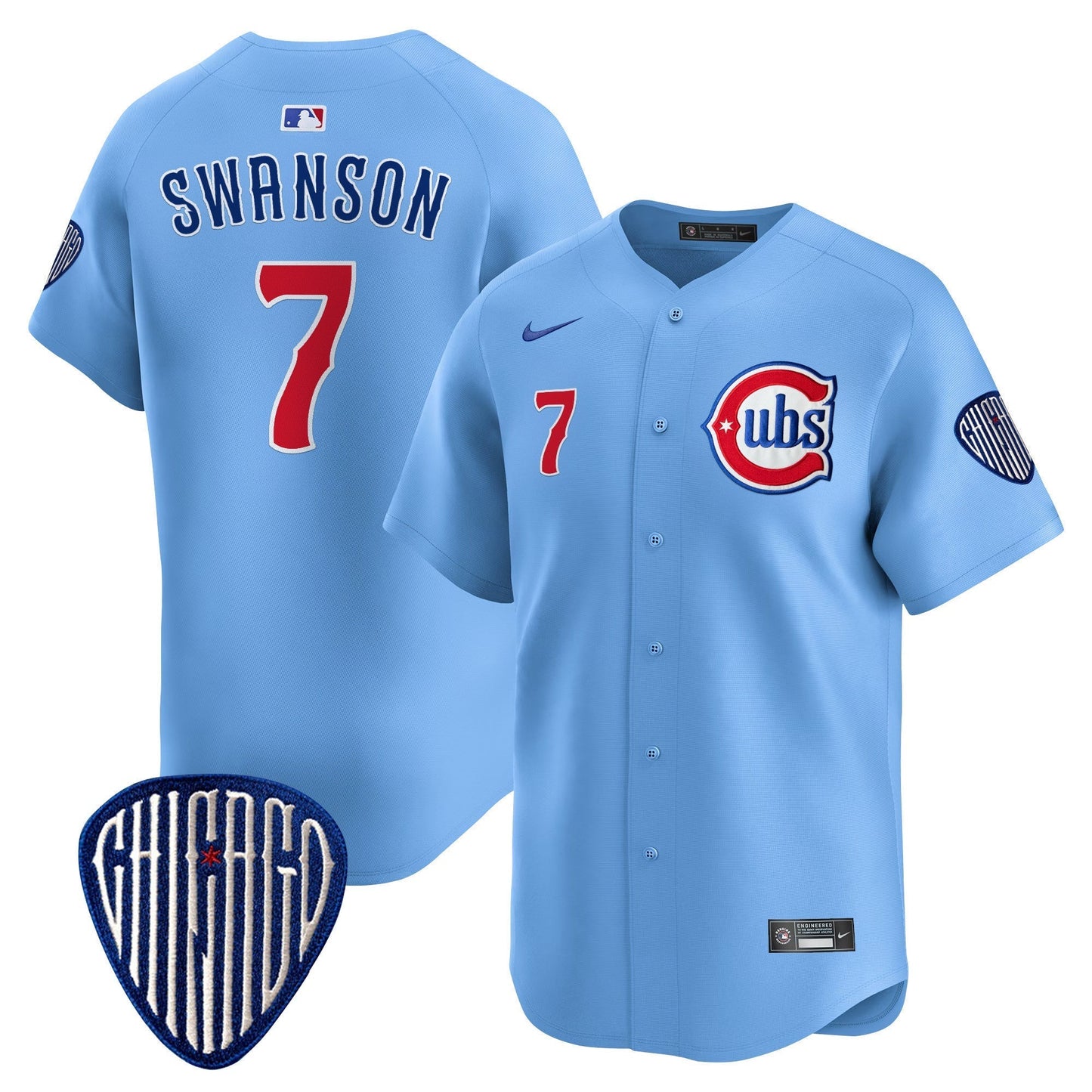 CHC Blue Alternate Vapor Premier Limited Jersey - All Stitched