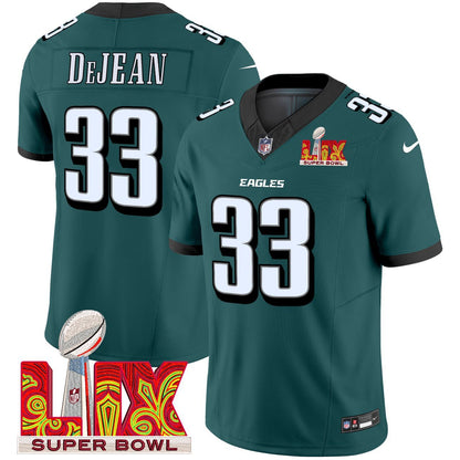 Cooper DeJean PHI Super Bowl LIX Jersey - Stitched-NQD