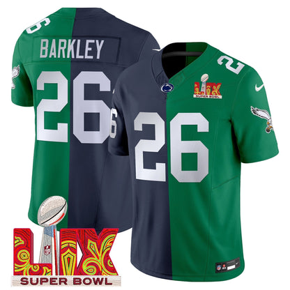 Split PHI Super Bowl LIX & College Football Vapor Limited Jersey - Stitched-NQD