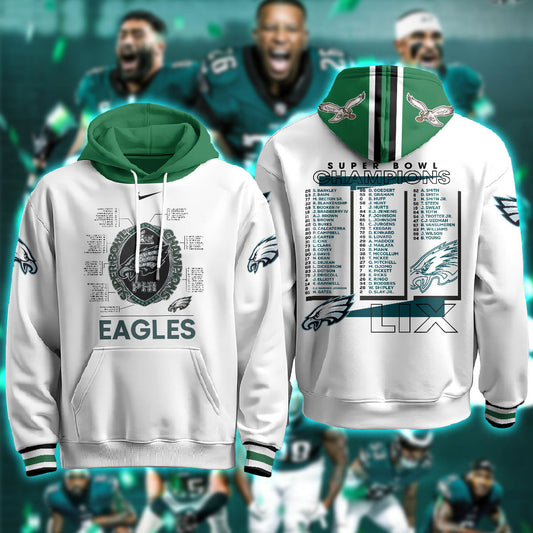 PHI Super Bowl LIX Champions Limited Hoodie N1 - Printed-NQD