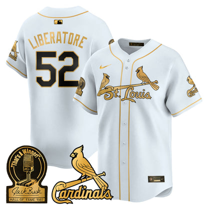 Men's St. Louis Cardinals Jack Buck Limited Jersey - All Stitched