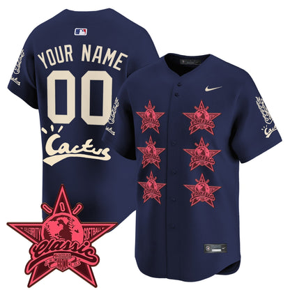 Houston Astros Cactus Jack 2025 Vapor Premier Limited Custom Jersey V2 - All Stitched