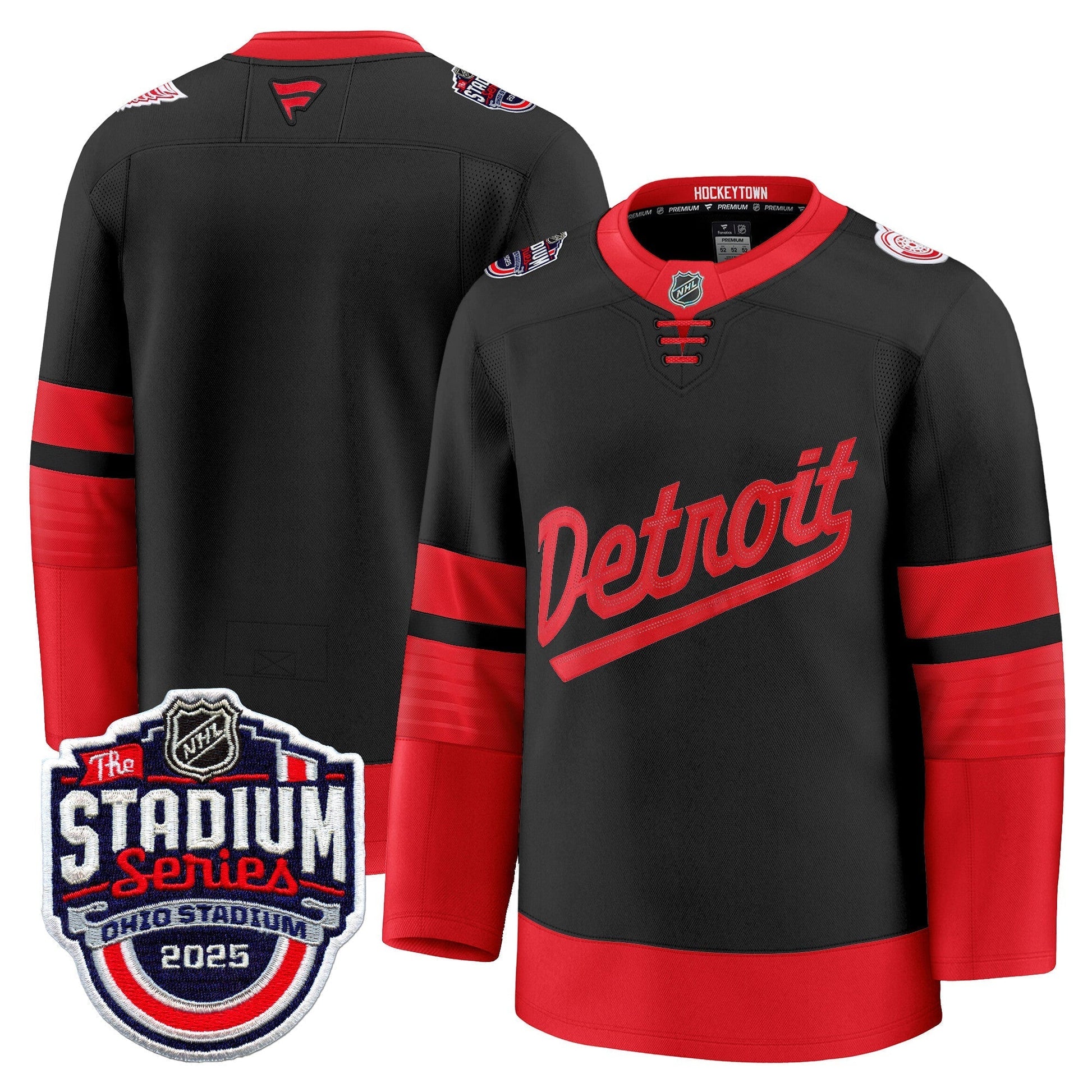 Men's Detroit Red Wings 2025 Stadium Series Premium Jersey - All Stitched